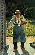 Emile Claus The Old Gardener oil painting